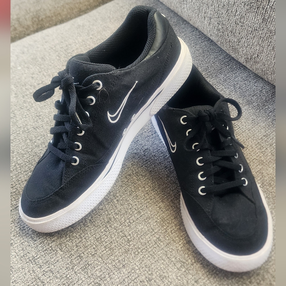 Nike Black Sneakers with White Accents